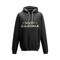 Awkwardly Awesome Black Hoody - S