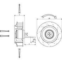 Axial fan 230 Vac 1400 mÂ³/h (...