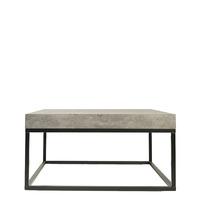 Axan Coffee Table, Concrete and Black