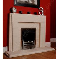 axon portobello limestone fireplace package with electric fire