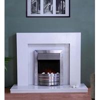 Axon Fireplaces, Miami Polar White Marble Fireplace