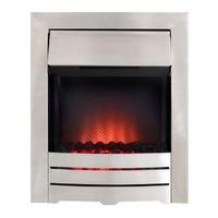 axon colorado brushed steel led electric fire