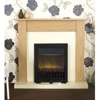 axon southwold electric fireplace suite with blenheim black electric f ...