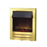 axon colorado brass led electric fire