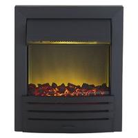 axon eclipse black led electric fire