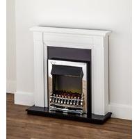 Axon Georgian Fireplace Suite in white with Blenheim LED Electric Fire
