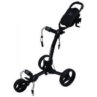 Axglo TriLite 3-Wheel Push Golf Trolley Black/Black + 2 Free Accessories
