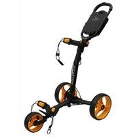 Axglo TriLite 3-Wheel Push Golf Trolley Black/Orange + 2 Free Accessories