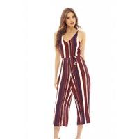 AX Paris Striped Culotte Jumpsuit Multi