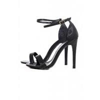 AX Paris Simple Strappy Heels Snakeskin