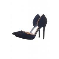 AX Paris Perspex Insert Court Shoes Black