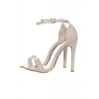 AX Paris Simple Strappy Heels Stone