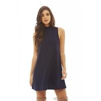 AX Paris High Necked Swing Dress Navy