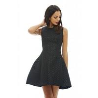 AX Paris Textured Metallic Skater Dress