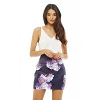 AX Paris 2 in 1 Floral Dress Navy