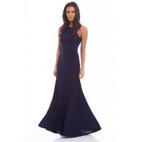 AX Paris Crochet Detail Top Maxi Dress Navy