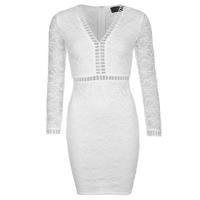 ax paris lace ladder detail dress