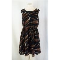 AX, Black/brown Sleeveless Dress, size 12