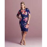 ax paris curve bodycon floral dress