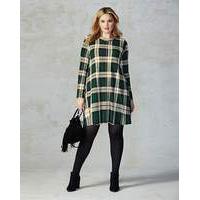 ax paris check print swing dress