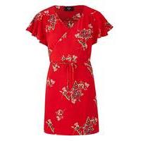 AX Paris Floral Print Wrap Dress