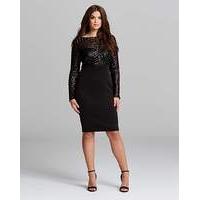 AX Paris Curve Sequin Top Midi Dress