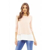 AX Paris Knitted Shirt Top Pink