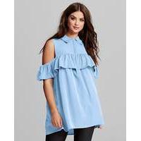 ax paris frill detail tunic