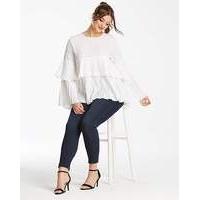 AX Paris Multi Ruffle Blouse