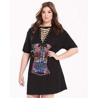 ax paris lace up rock tee