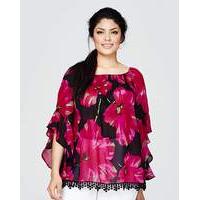 AX PARIS FLORAL GYPSY BLOUSE