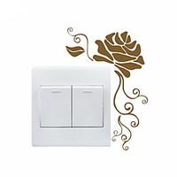 aya diy wall stickers wall decals flower pattern light switch stickers