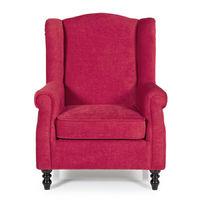 Ayr Fabric Armchair Red