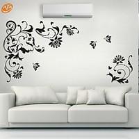 AYA DIY Wall Stickers Wall Decals, Florals Pattern PVC Wall Stickers