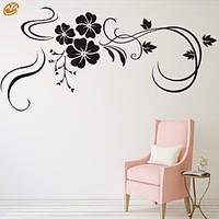 AYA DIY Wall Stickers Wall Decals, Florals Pattern PVC Wall Stickers