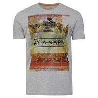 ayia napa t shirt in light grey marl sth shore