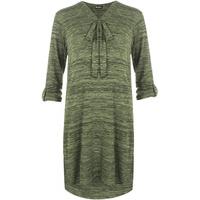 Aya Tied Neck Midi Dress - Green