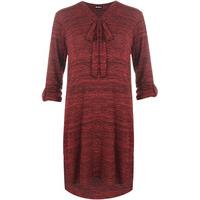 Aya Tied Neck Midi Dress - Wine