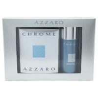 azzaro chrome gift set 50ml edt 150ml deodorant spray