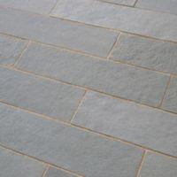 Azure Grey Natural Limestone Paving Slab (L)800mm (W)200mm Of 60 9.90 m²