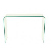 Azuria Clear Glass Finish Console Table