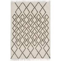 Aztec Taupe Flatweave Kelim Wool Rug 160x230