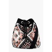 Aztec Embellished Duffle Bag - multi