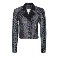 AZTEC LACE BIKER JACKET