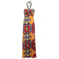 AZTEC BEADED BANDEAU MAXI