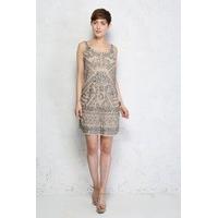 aztec beaded flapper dress