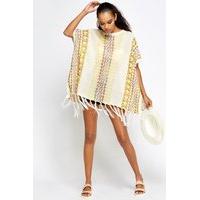 Aztec Knitted Poncho