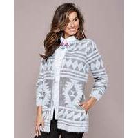 aztec fluffy cardigan