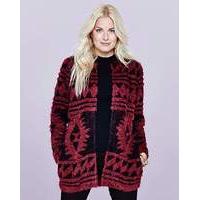 aztec fluffy cardigan