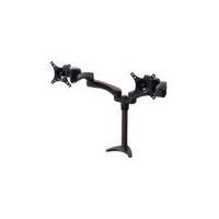 b tech twin screen with dual articulated arms flat screen desk mount f ...